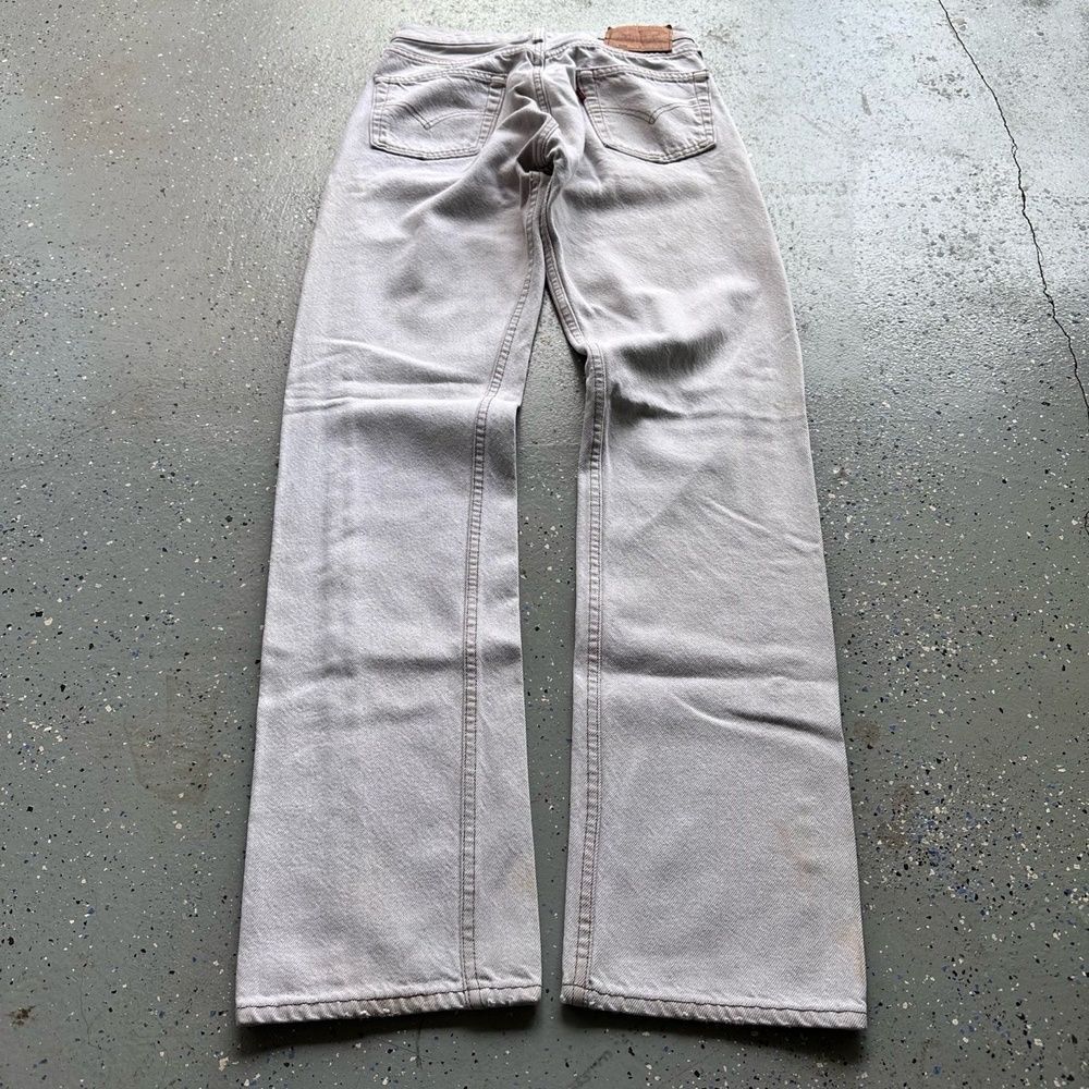 Levi's 501 VTG 80s White Made in USA Straight Leg Jeans W30 L34